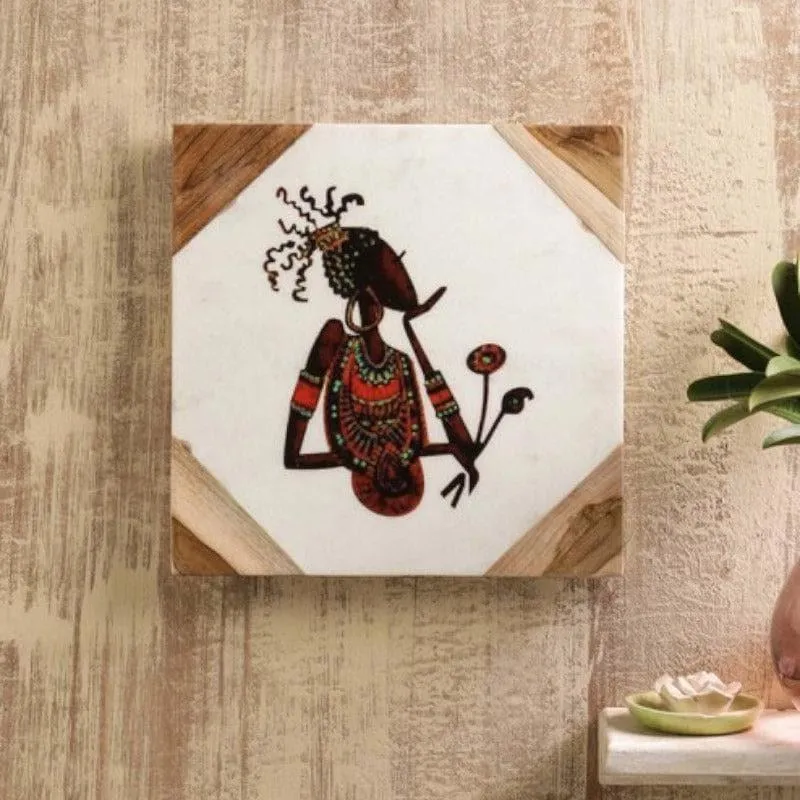 Tribal Ponder Printed Marble Wall Accent media 1