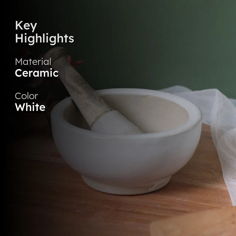Vita Grind Ceramic Mortar & Pestle - Two Piece Set media 2