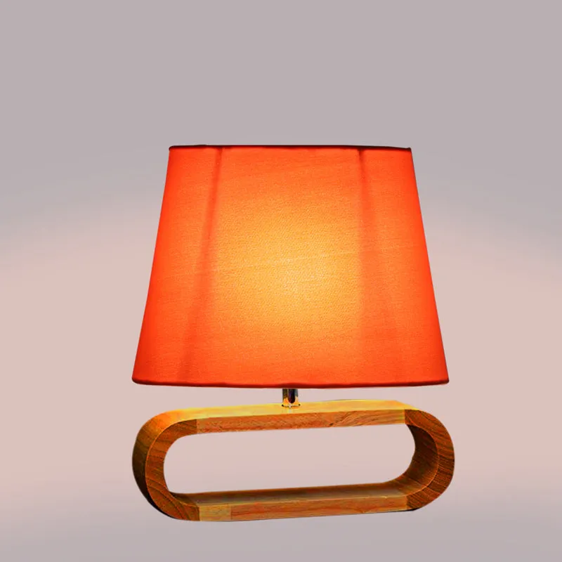 Cotin I Curve Cotton Table Lamp - Orange,Brown media 4