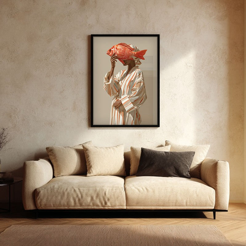 Terracoa Canvas Wall Painting With Black Frame