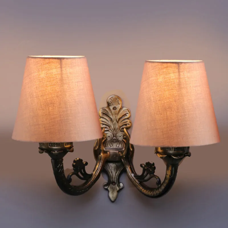 Vintage Glora Metal Wall Lamp - Beige media 3