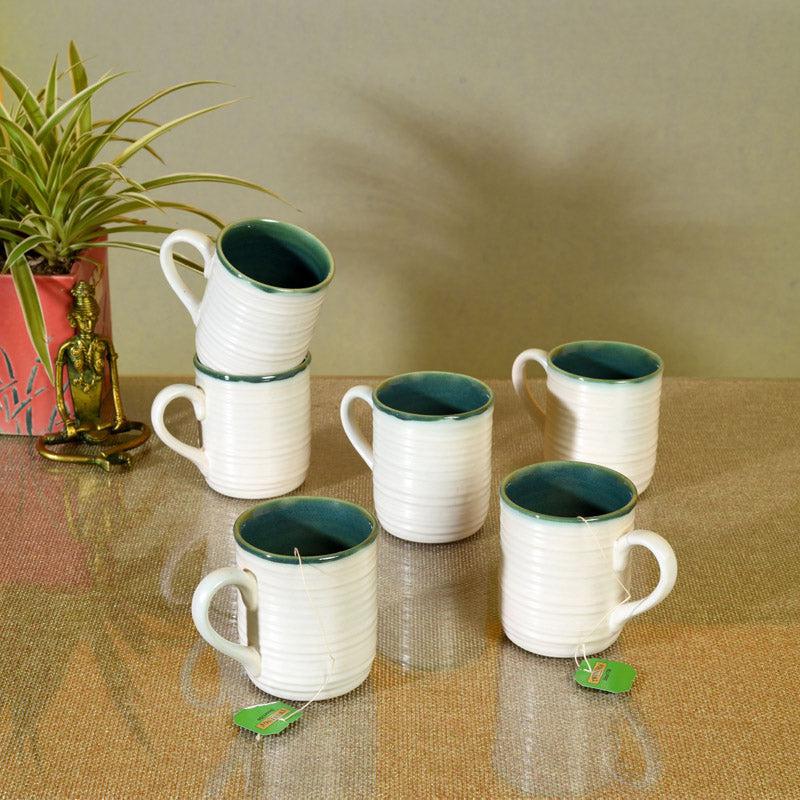 Anduj Ceramic Tea Cup (150 mL Each) - Set of Six