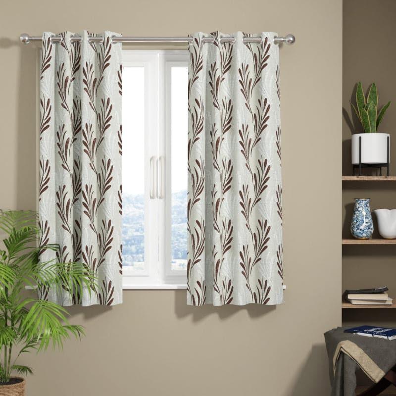 Truva Floral Curtain - Set Of Two