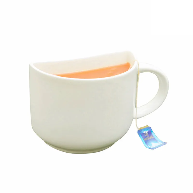 The Better Half Ceramic Tea Cup (130 mL Each/White) - Set of Two media 4