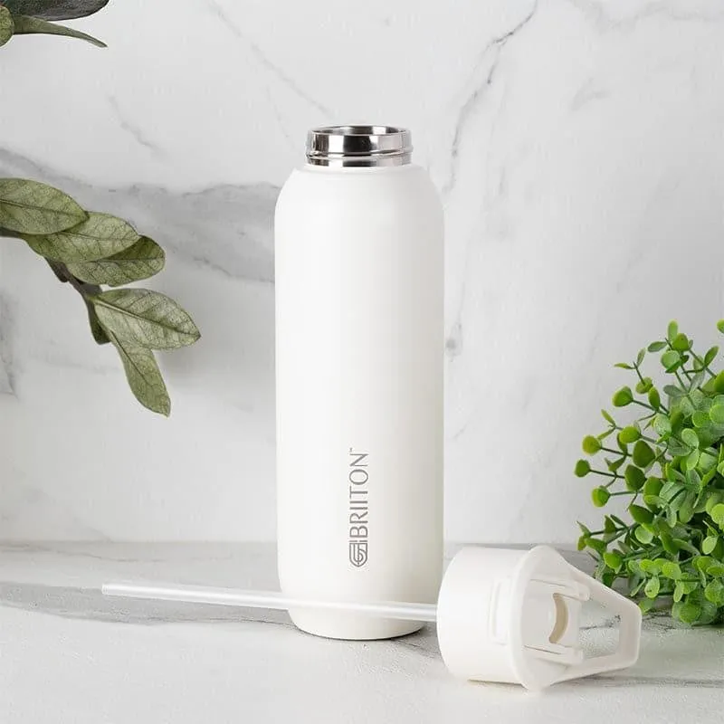 Drinko Fantasia Hot & Cold Thermos Water Bottle (White) - 630 mL media 4