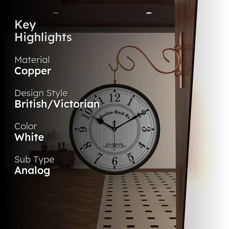 Northvale Double Sided Wall Clock media 2