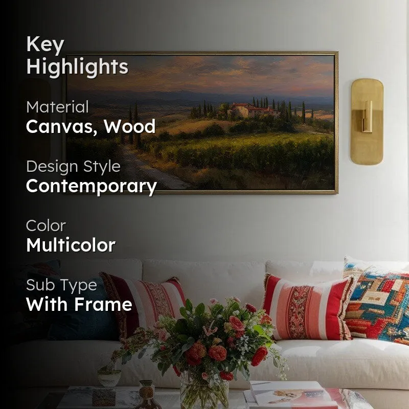 Sienna Skies Canvas Wall Painting With Frame media 2