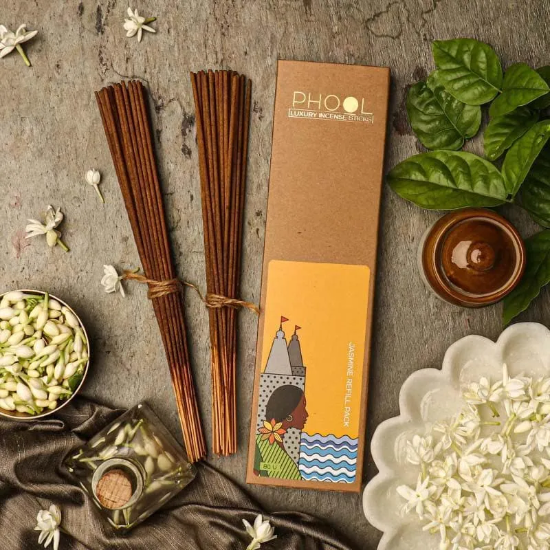Phool Natural Incense Sticks Refill pack - Jasmine media 1