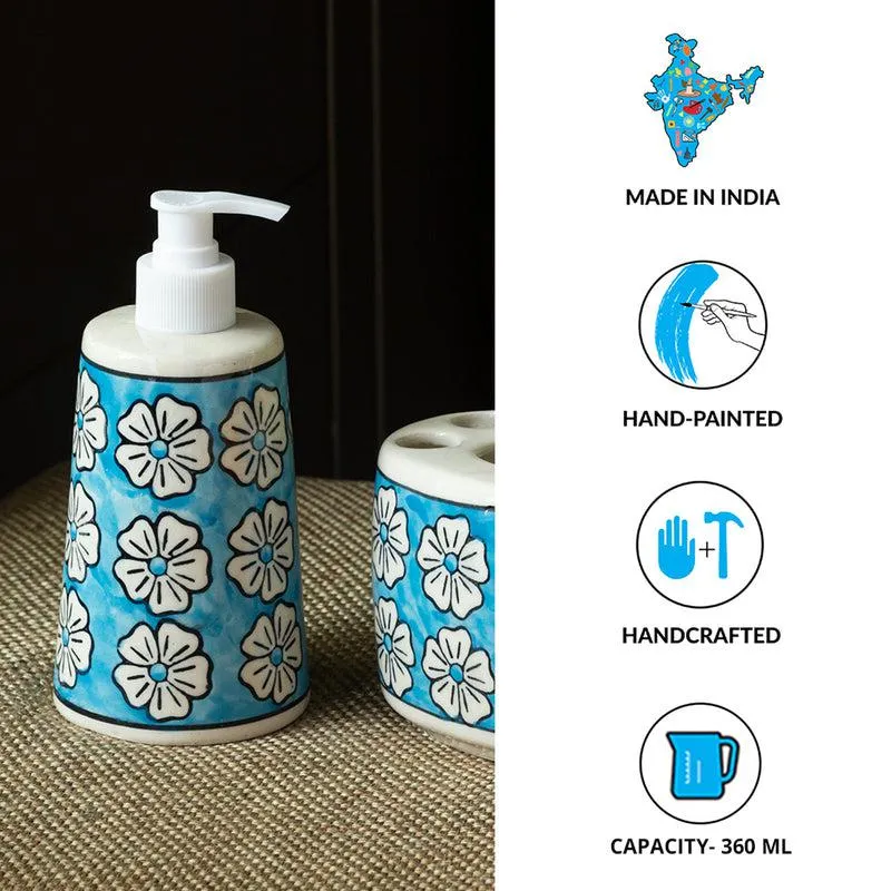 Oceo Flora Handpainted Bathroom Set - Two Piece Set media 6
