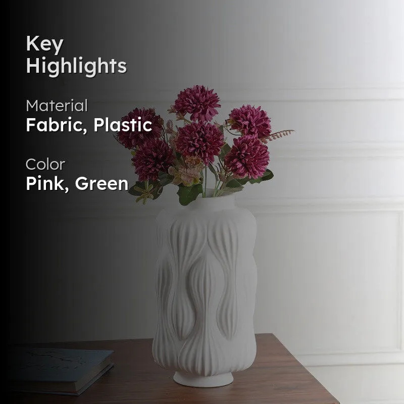 Coralia Mum Artificial Flowers - Pink media 2