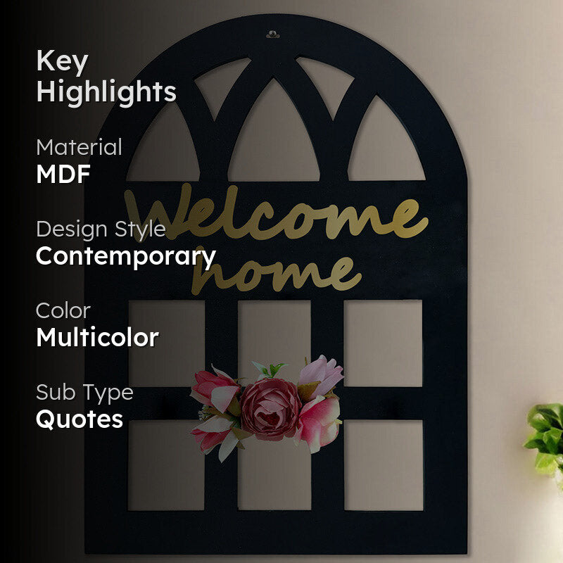 Welcome Home Window MDF Wall Accent media 2