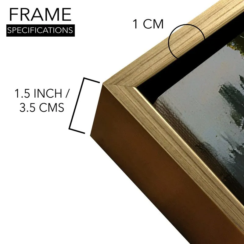 Serene Walk Canvas Wall Painting With Frame media 6