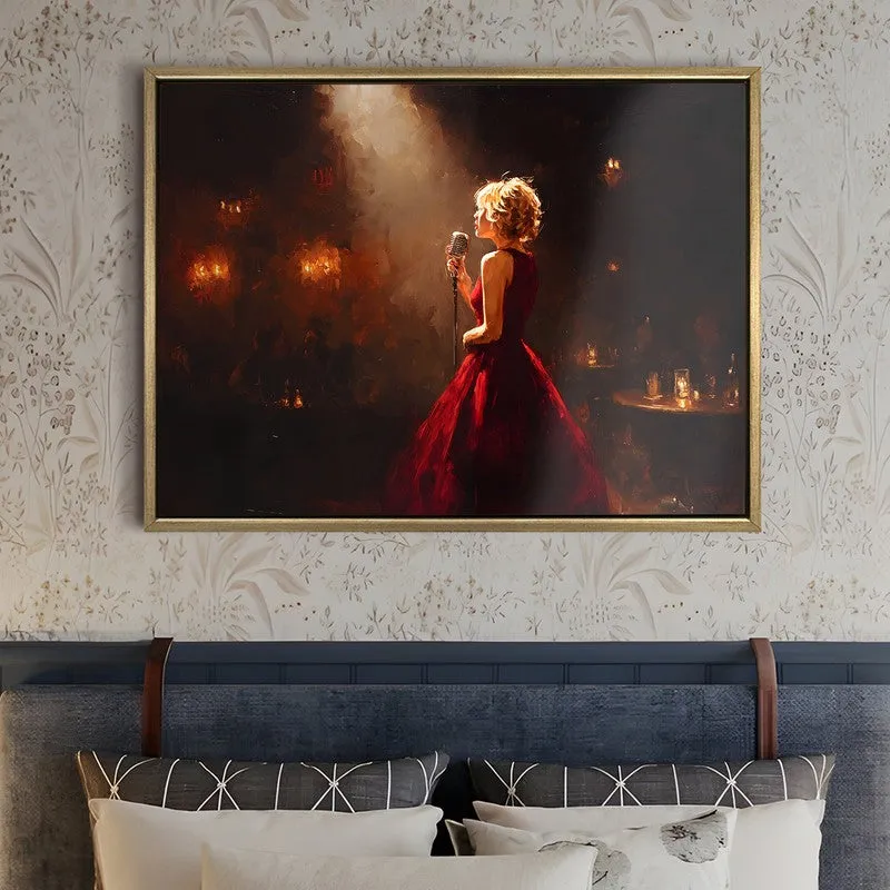 Jazz Diva Canvas Wall Painting With Frame media 5