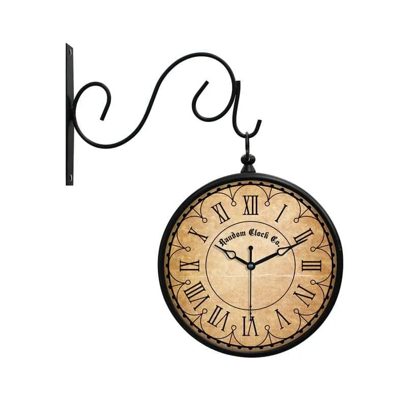 Augusta Double Sided Vintage Station Clock media 4