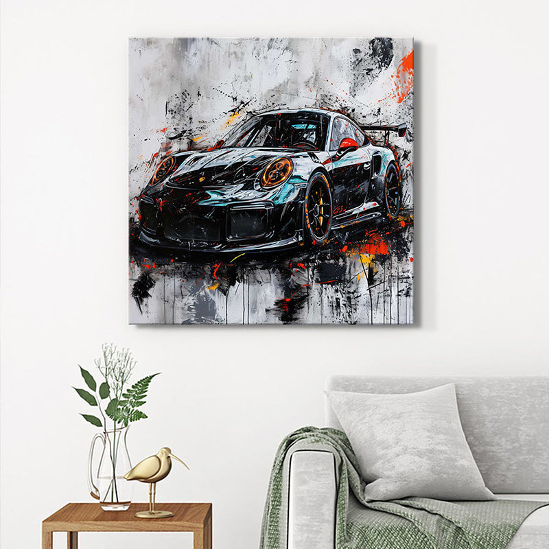 Sports Car Wall Painting