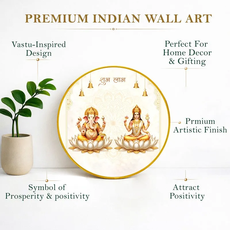 Shubh Labh Paper Wall Painting With PVC Frame media 5