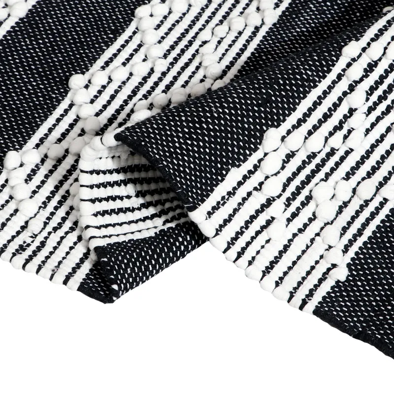 Weavax Cotton Runner Rug - Black media 4