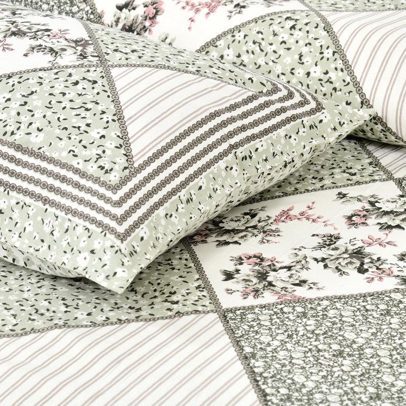 Kedari Ethnic Cotton Bedsheet (Blue,White) - 160 TC media 5