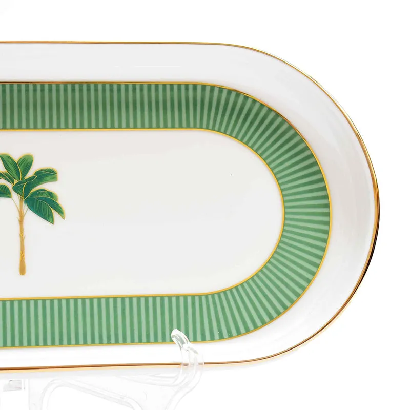 Gilded Mayura Oval Porcelain Platter media 3