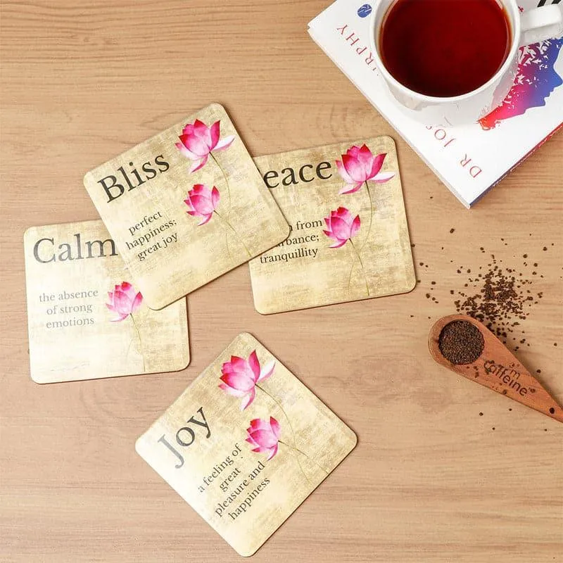 Lotus Love Coaster - Set Of Four media 1