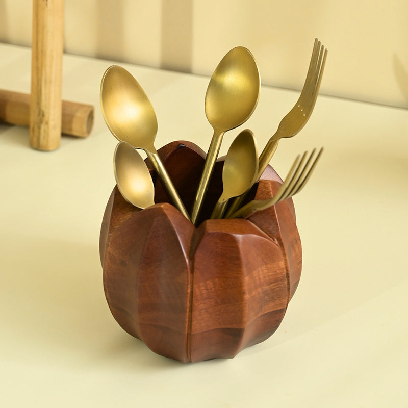 Padme Wooden Cutlery Stand image 6