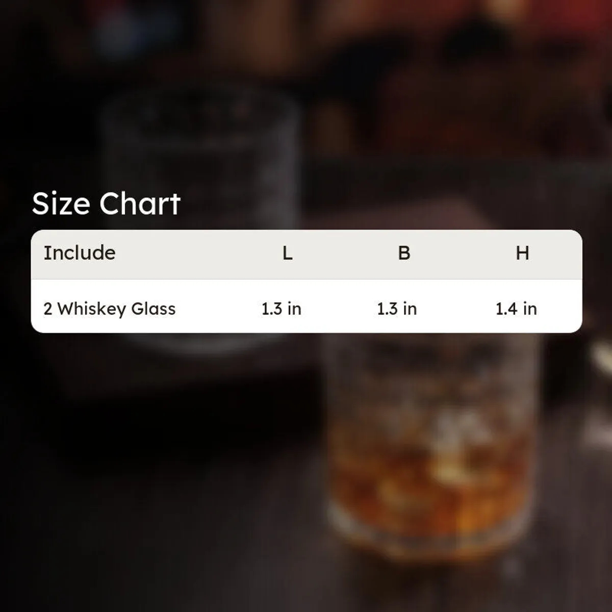 Clear textured whiskey glass shown in a styled barware setting
