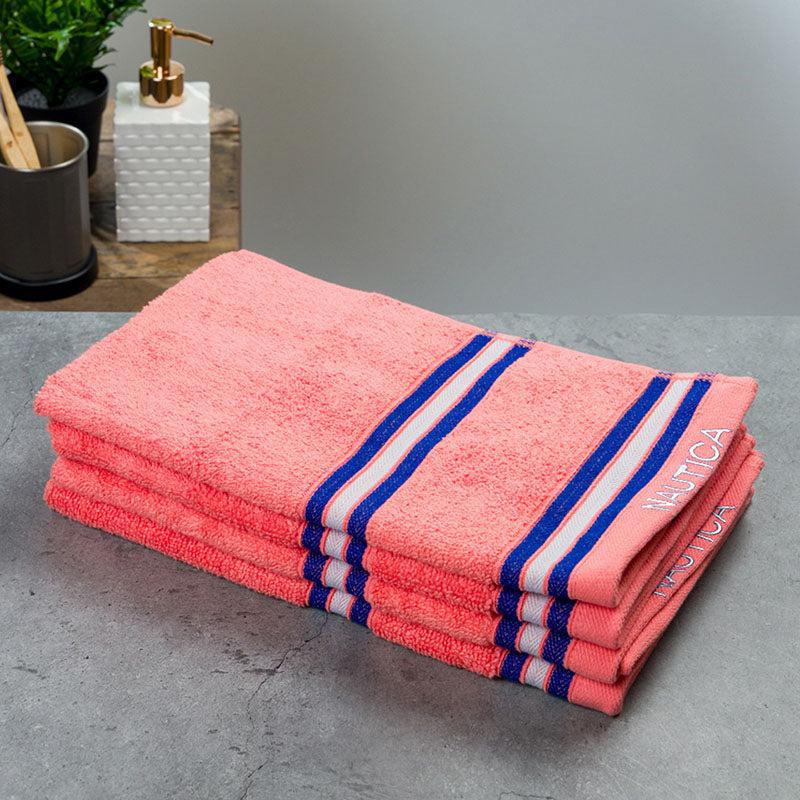 Nautica Dove Dual Down Cotton Hand Towel (Coral) - Set Of Four image 4