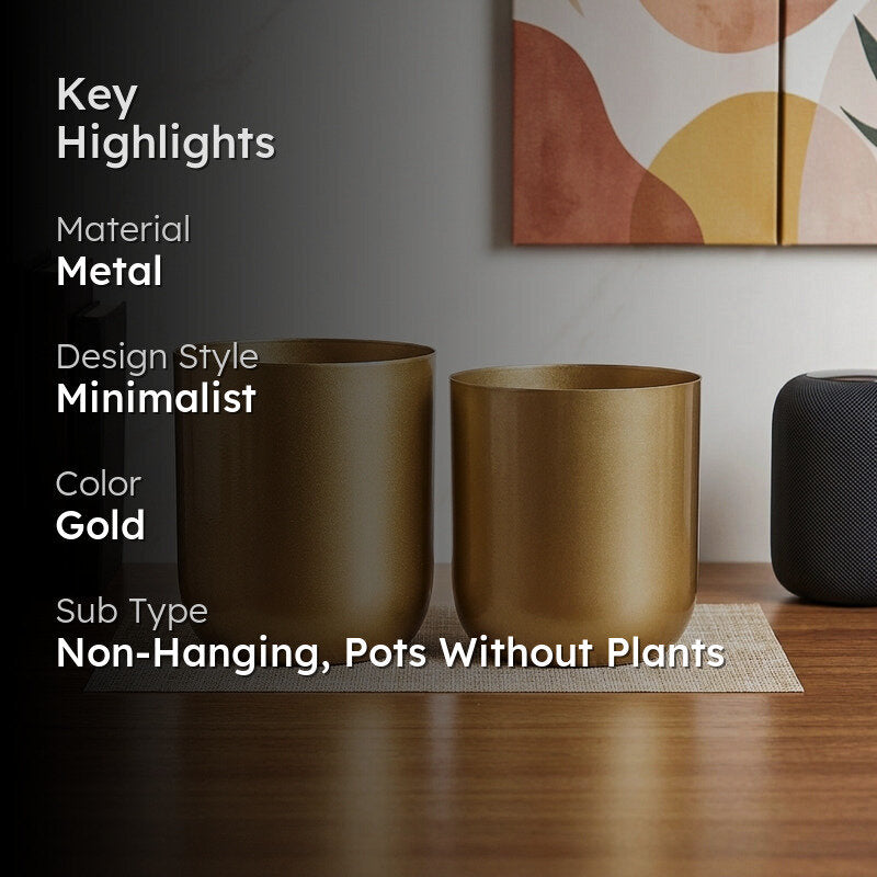 Goldo Glamour Planter - Set Of Two media 2