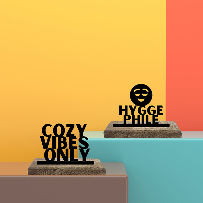 Hyggephile Showpiece - Set Of Two