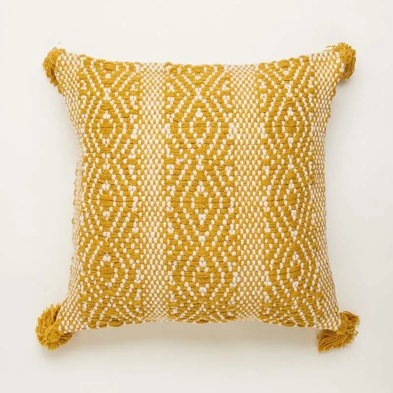 Yellow Diamond Cushion Cover media 3