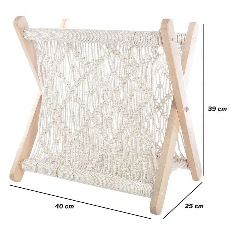 Efa Macrame Magazine Holder media 5