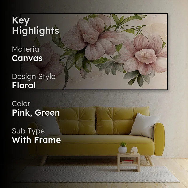 Twila Pastel Floral Canvas Wall Painting media 2