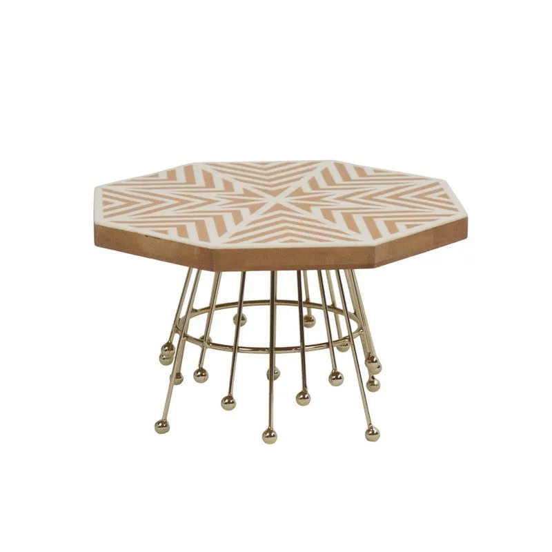 Geometric Glamour Cake Stand - Gold media 4