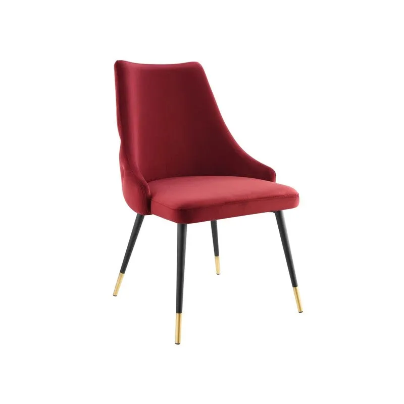 Lunara Neem Wood Accent Chair - Maroon media 3