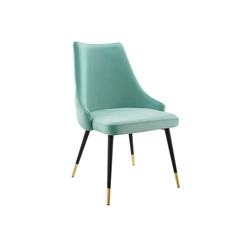 Lunara Neem Wood Accent Chair - Blue media 3