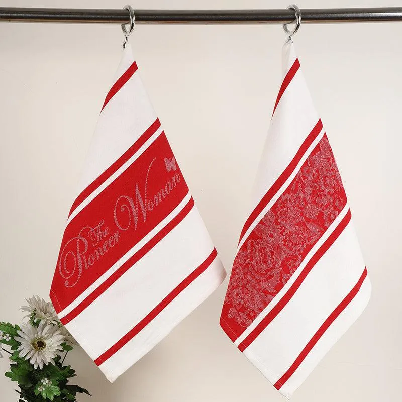 Homestead Heart Cotton Kitchen Towel - Set Of Two media 3