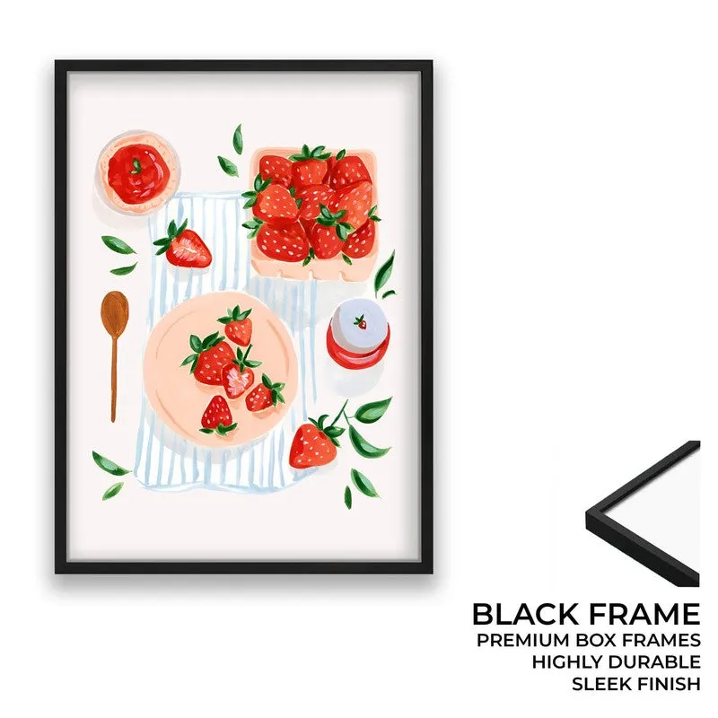 Berry Fusion Archival Canvas Wall Art - Black media 8