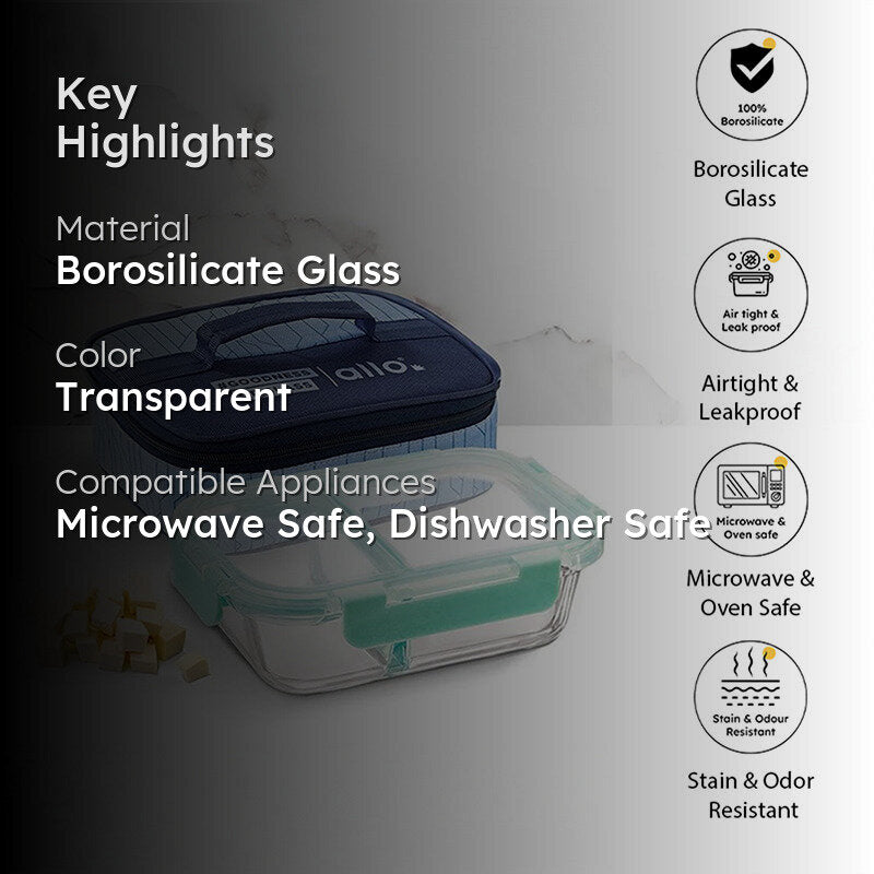 Casper Lunchbox With Dual Color Bag - 1000 ML media 2