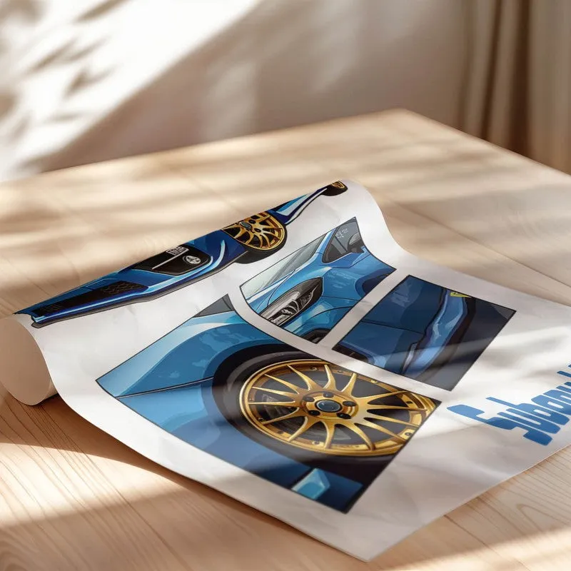 Aqua Racer Wall Poster media 5