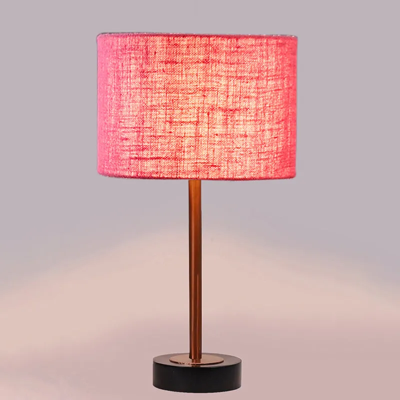 Sienna I Rodin Wooden Table Lamp - Pink,Copper,Black media 5