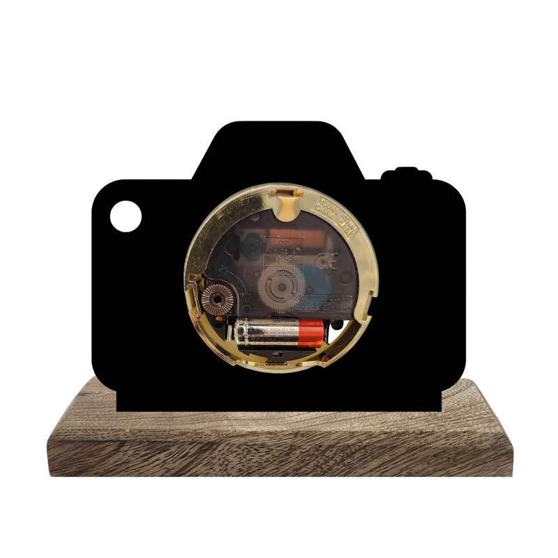 Time Frame Iron & Mango Wood Table Clock media 4