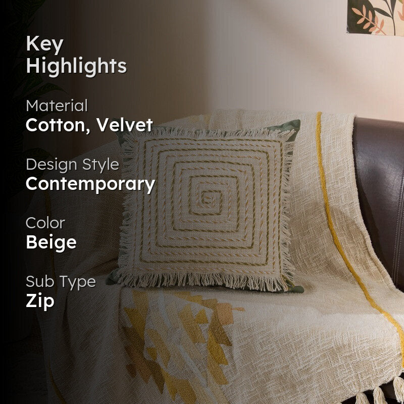 Plume Soft Touch Cotton Velvet Cushion media 2
