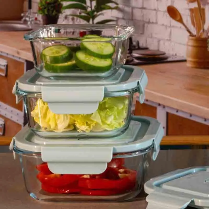 Go to Bites Lunch Box (250/450/700 ml) - Set of Three media 1