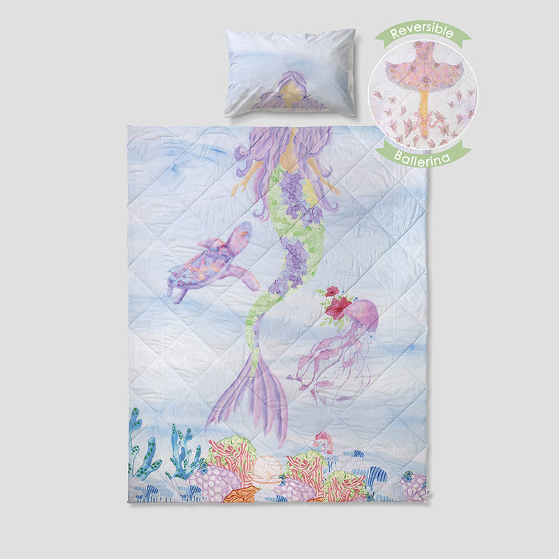 Pastel Princess Reversible Cotton Comforter - 480 GSM media 5