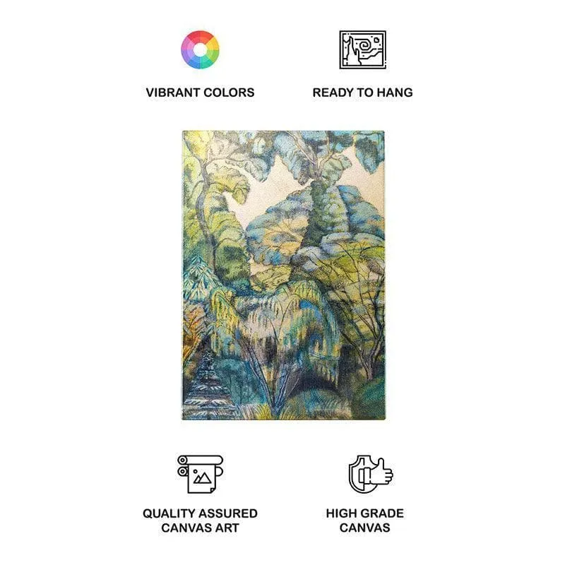 Branch Of Tree Abstract Canvas Painting - Gallery Wrap media 4