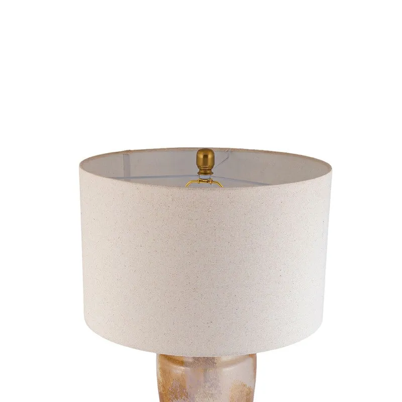 AarviDecor Keaton Decorative Fabric Table Lamp - White media 5