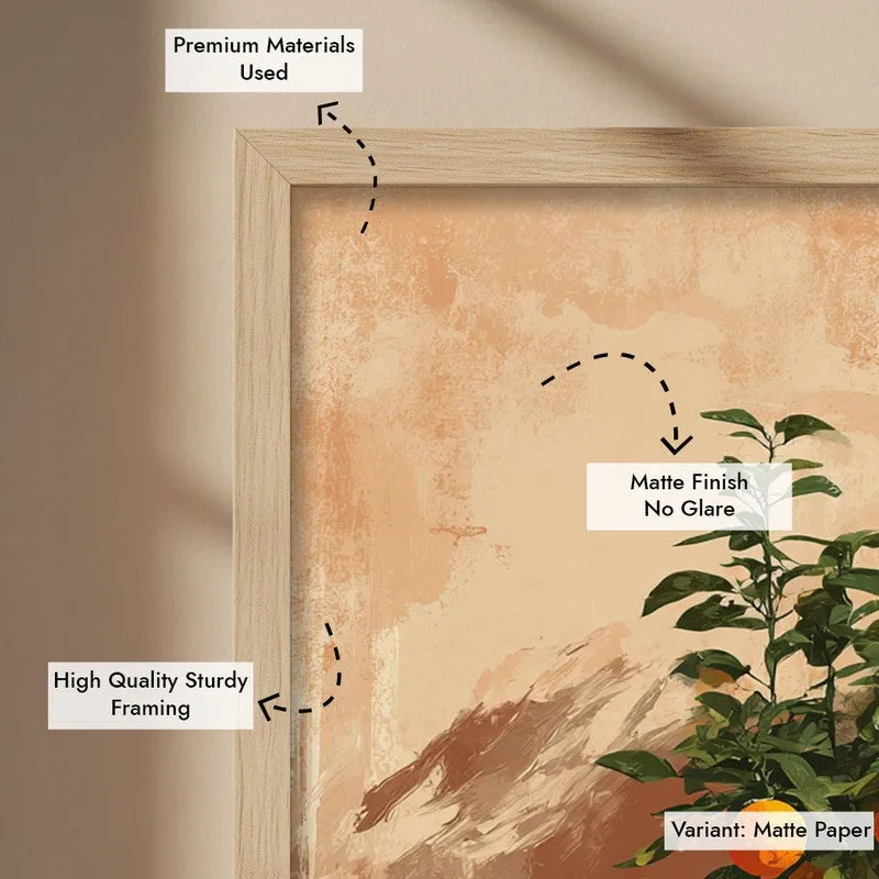 Florava Canvas Wall Painting With Brown Frame media 9