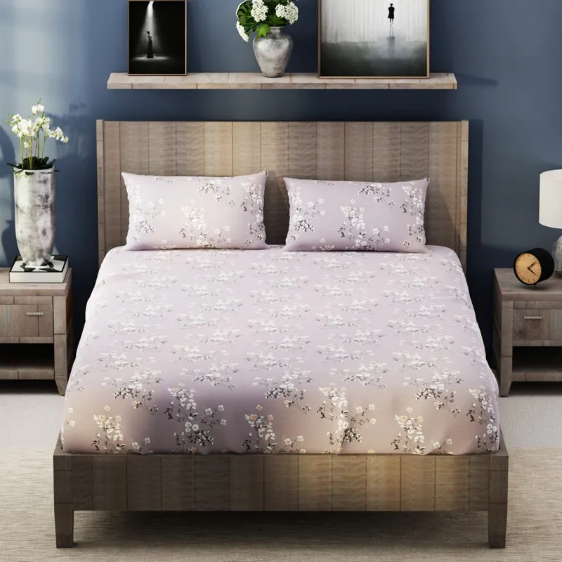 Tiny Bloom Microfiber Bedsheet - 140 GSM media 1