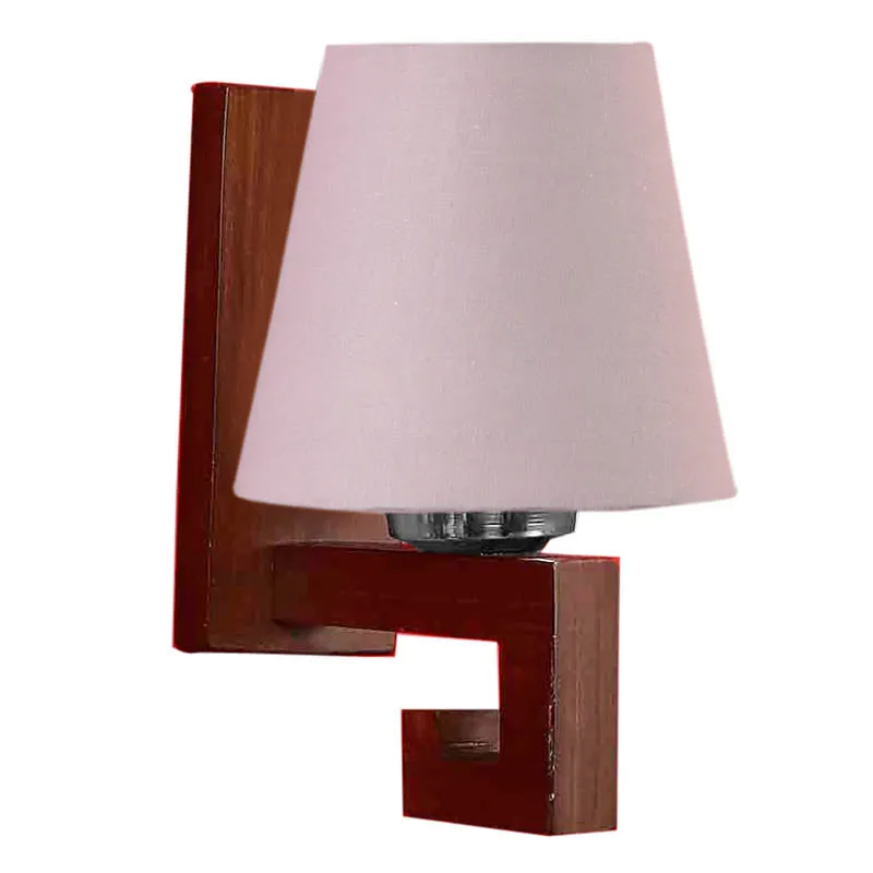 Roz Conical Wooden Wall Lamp media 5
