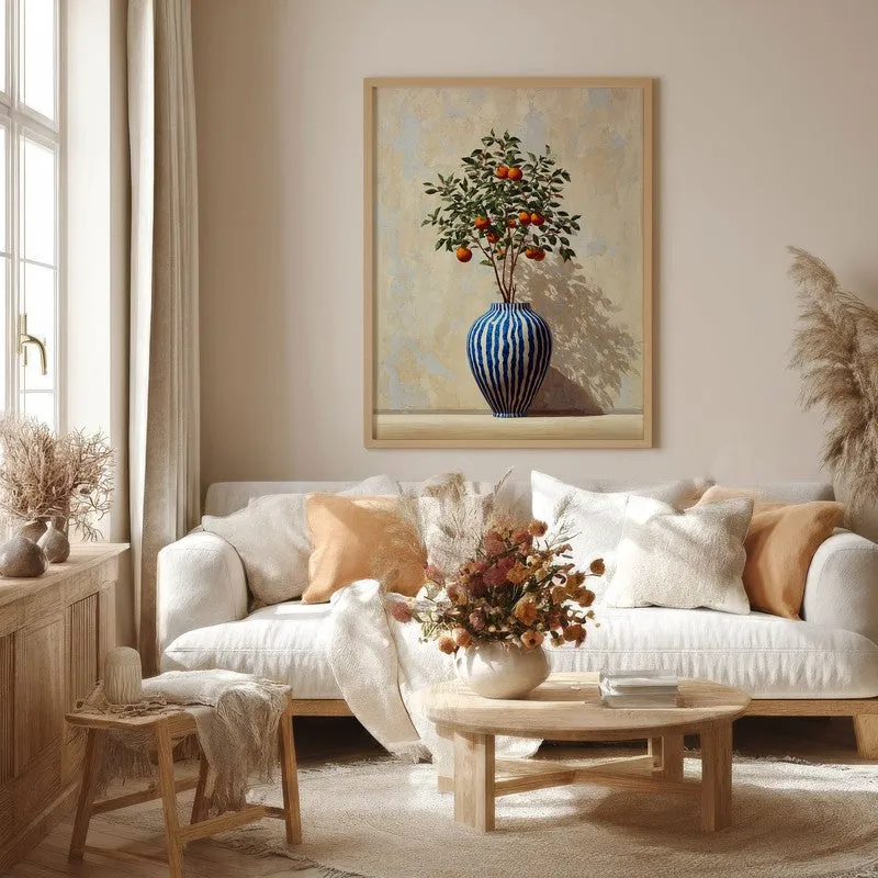 Rustic Zest Canvas Wall Painting - Brown Frame media 4